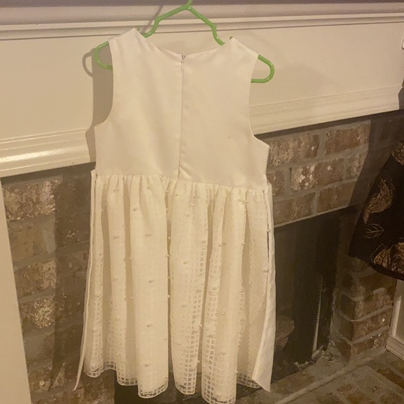 Beautiful cream and pearl dress size 6 - Picture 2 of 4